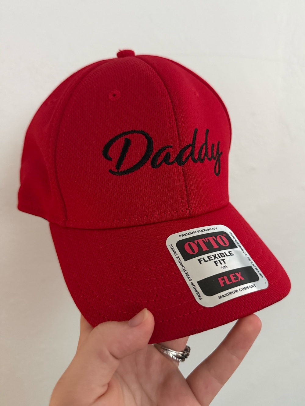 OTTO Red Cap with Black "Daddy" Script